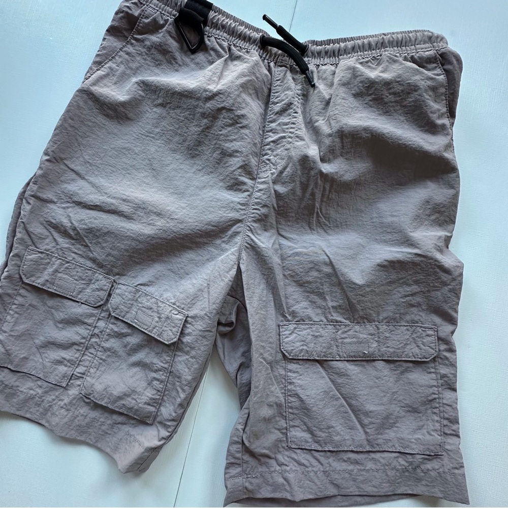 Colorful Planet very light purple-gray cargo shorts boys L 10-12 lightweight